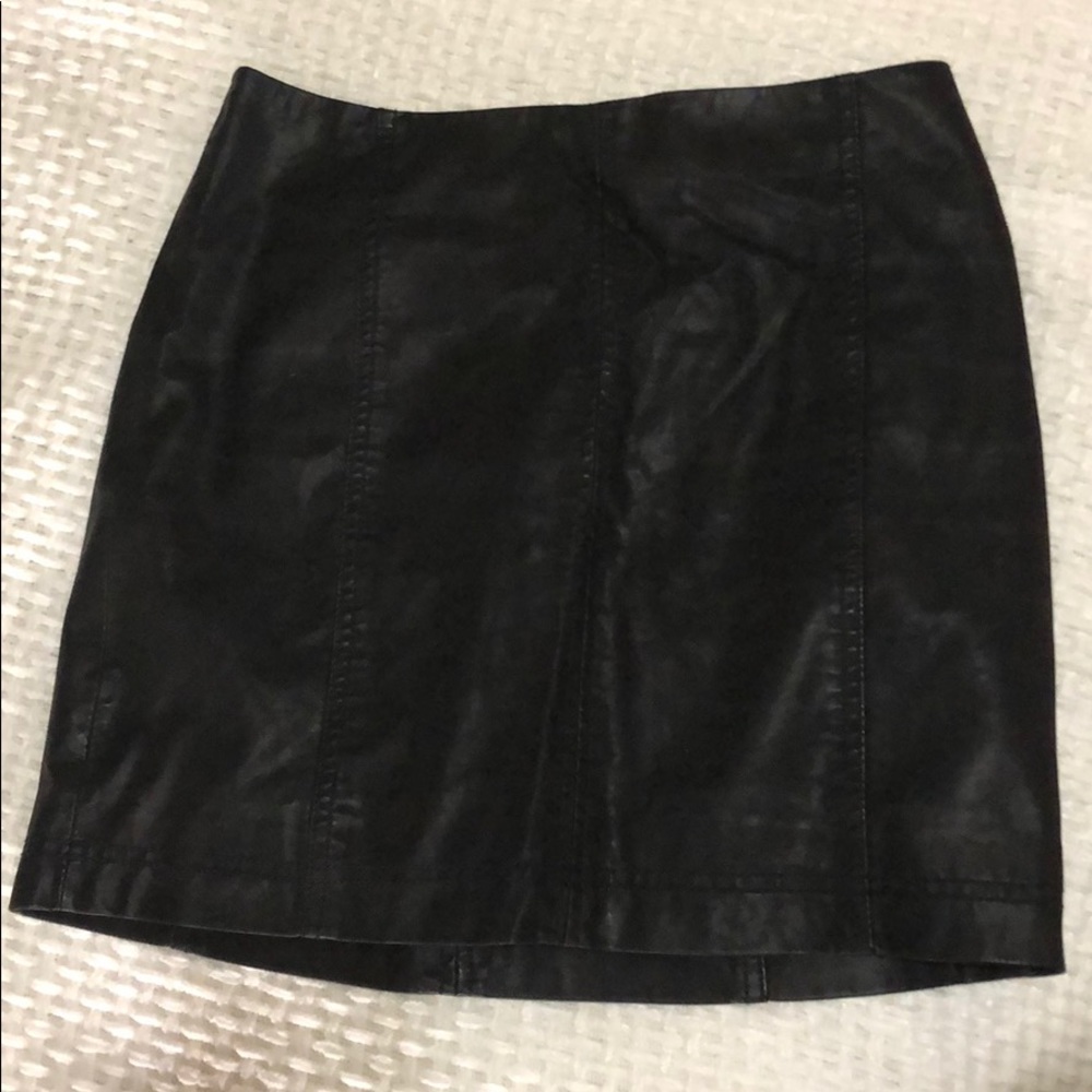 Leather free people skirt (worn once)